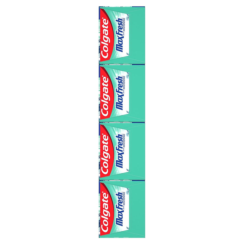 Miniature : Colgate Max Fresh Whitening Toothpaste with Mini Strips, 4 Pack, 6.3 Oz Tubes