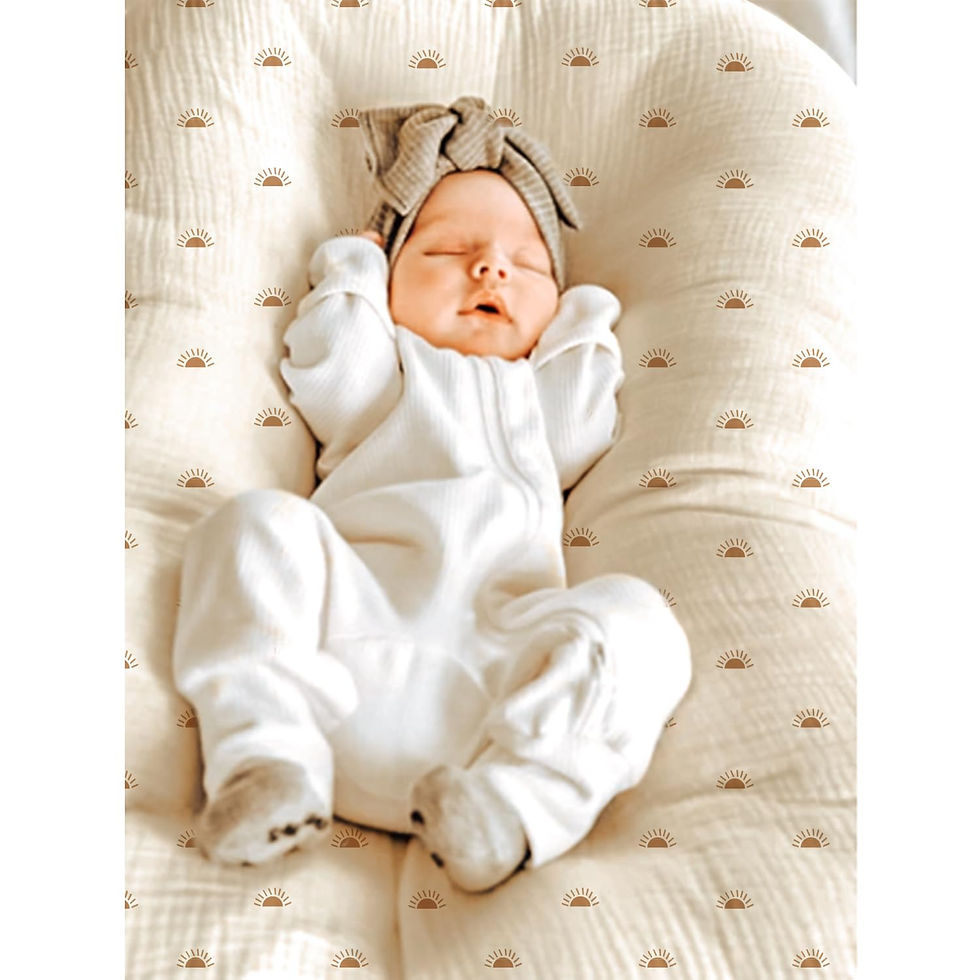 サムネイル： 2 Pack Muslin Baby Lounger Cover 100% Cotton