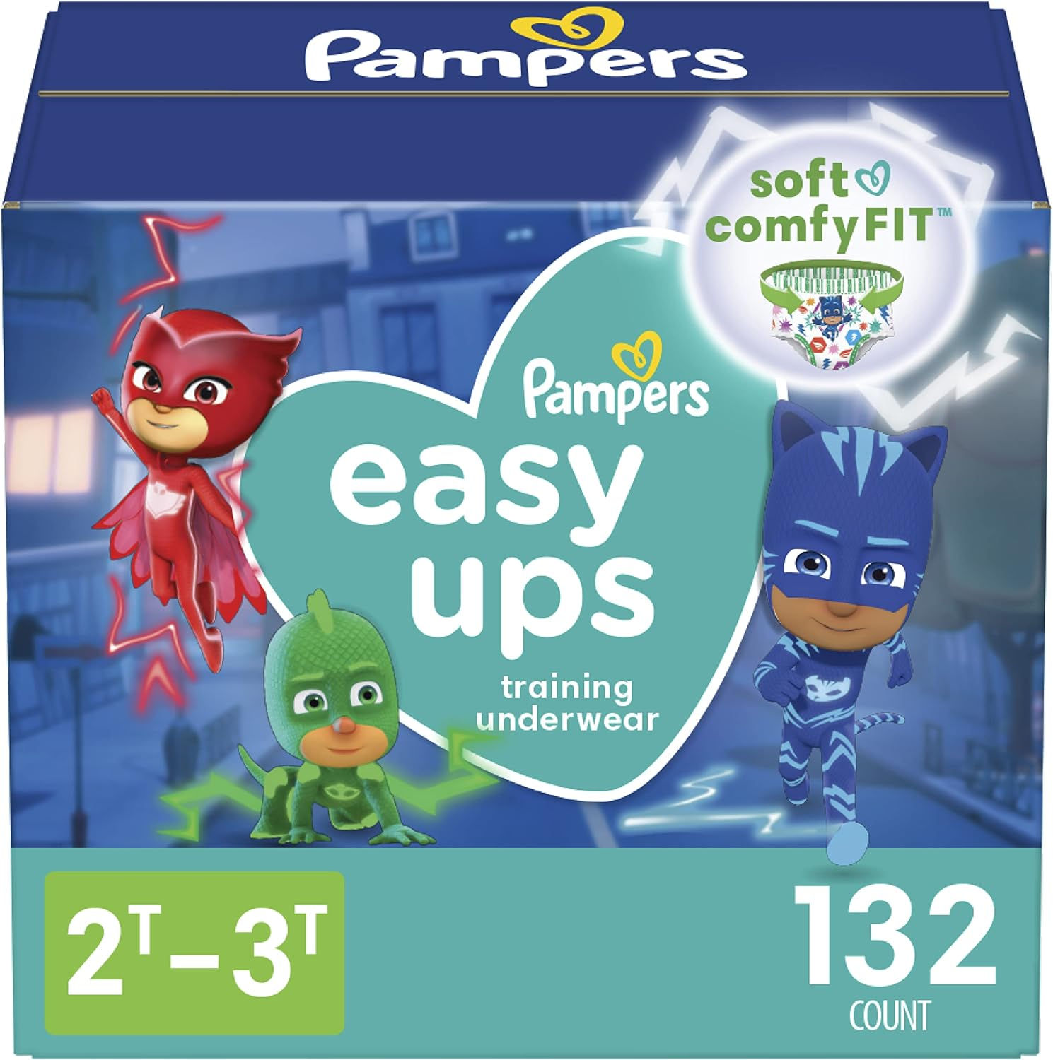 Pampers Easy Ups Boys & Girls Potty Training Pants - Size 2T-3T, 132 Count