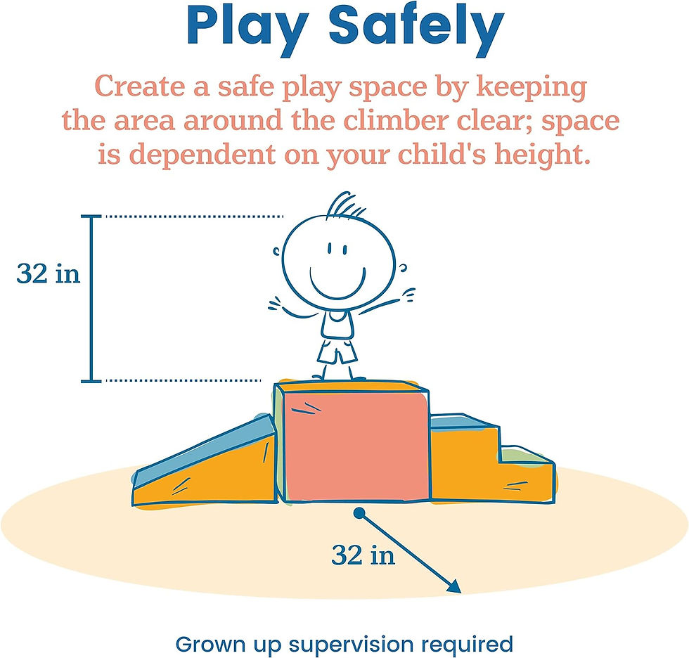 Thumbnail: ECR4Kids SoftZone Junior Little Me Corner Climber, Beginner Playset,4-Piece