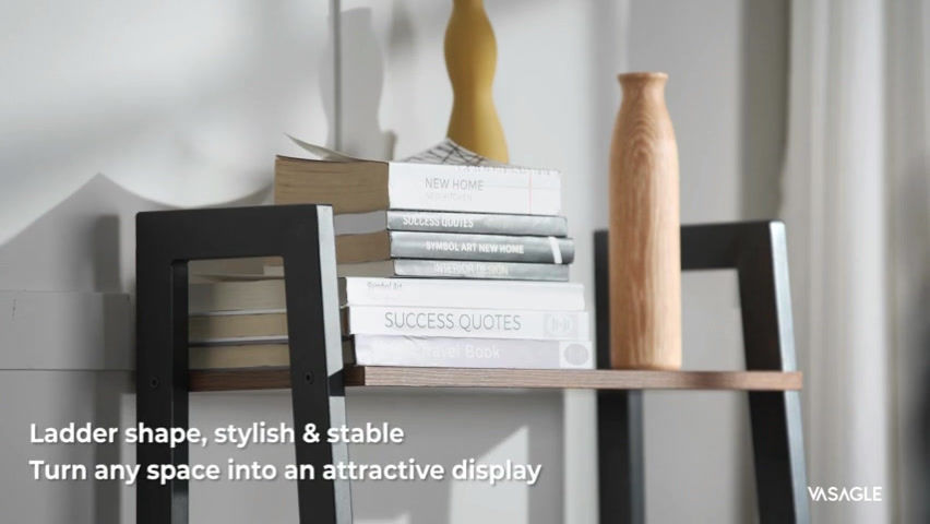 Thumbnail: VASAGLE Ladder Shelf, 4-Tier Bookshelf, Storage Rack