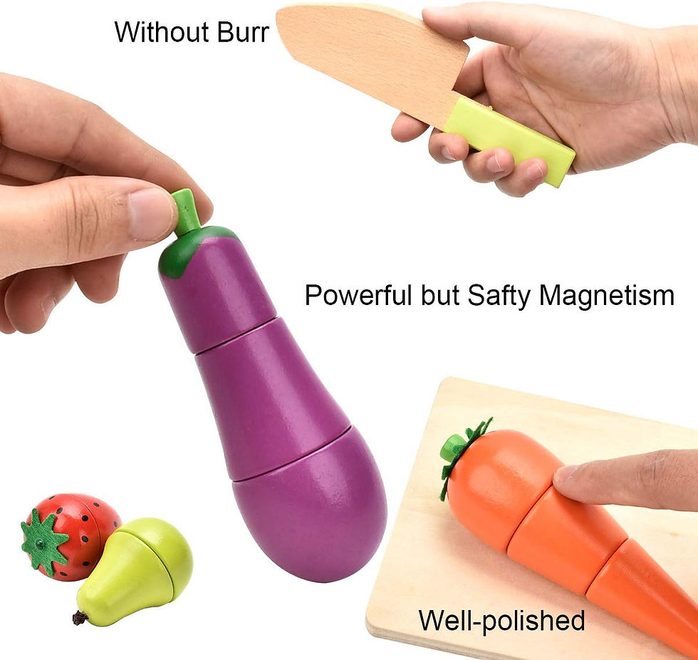 Miniaturbild: CARLORBO Wooden Play Food for Kids Kitchen