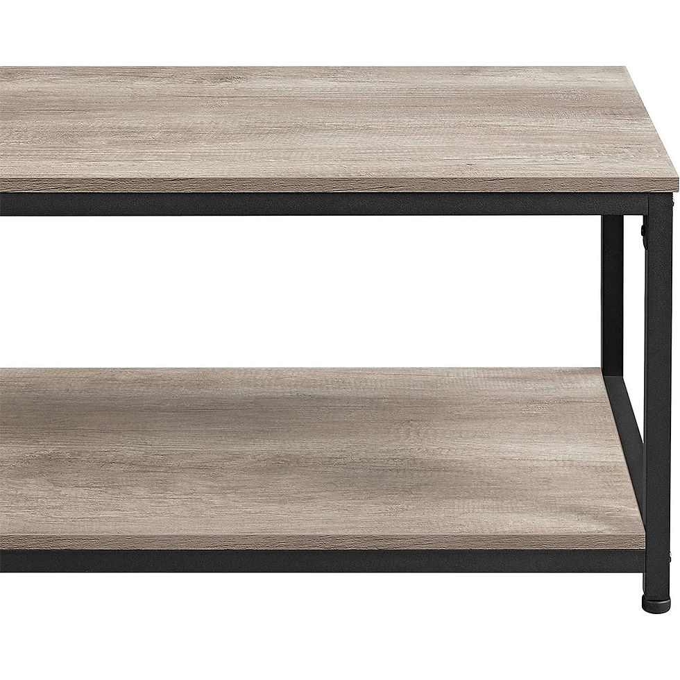 Miniaturbild: Yaheetech 2-Tier Industrial Wood Coffee Table