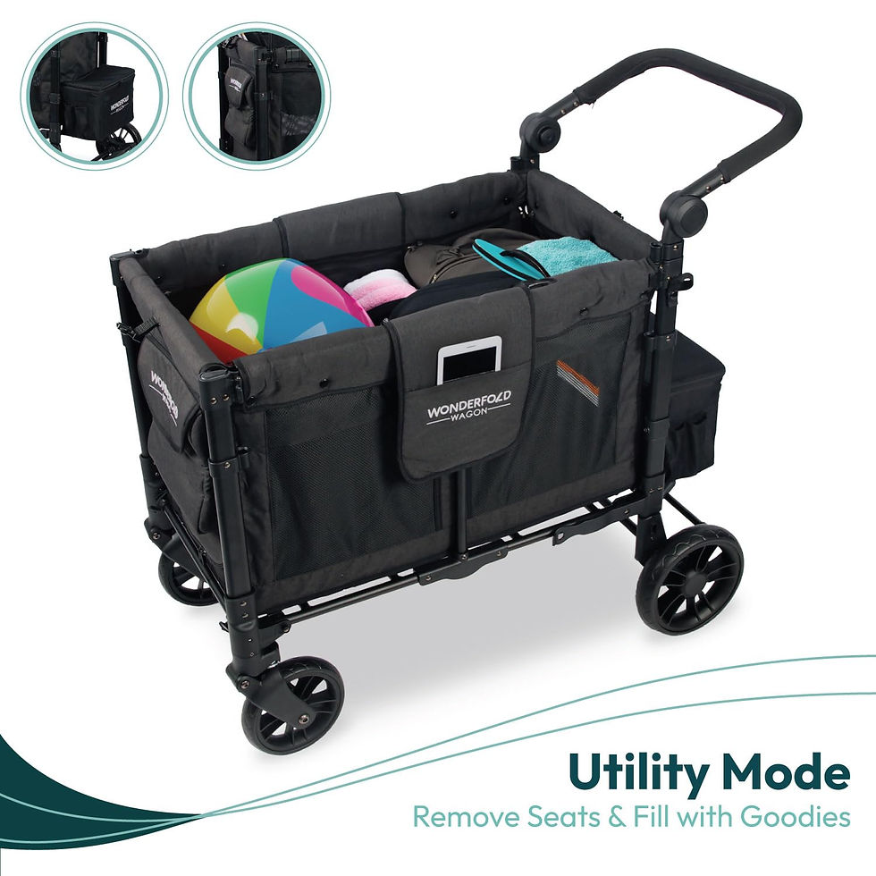 Miniaturbild: WONDERFOLD W2 Elite Double Stroller Wagon Featuring 2 High Face-to-Face Seats wi