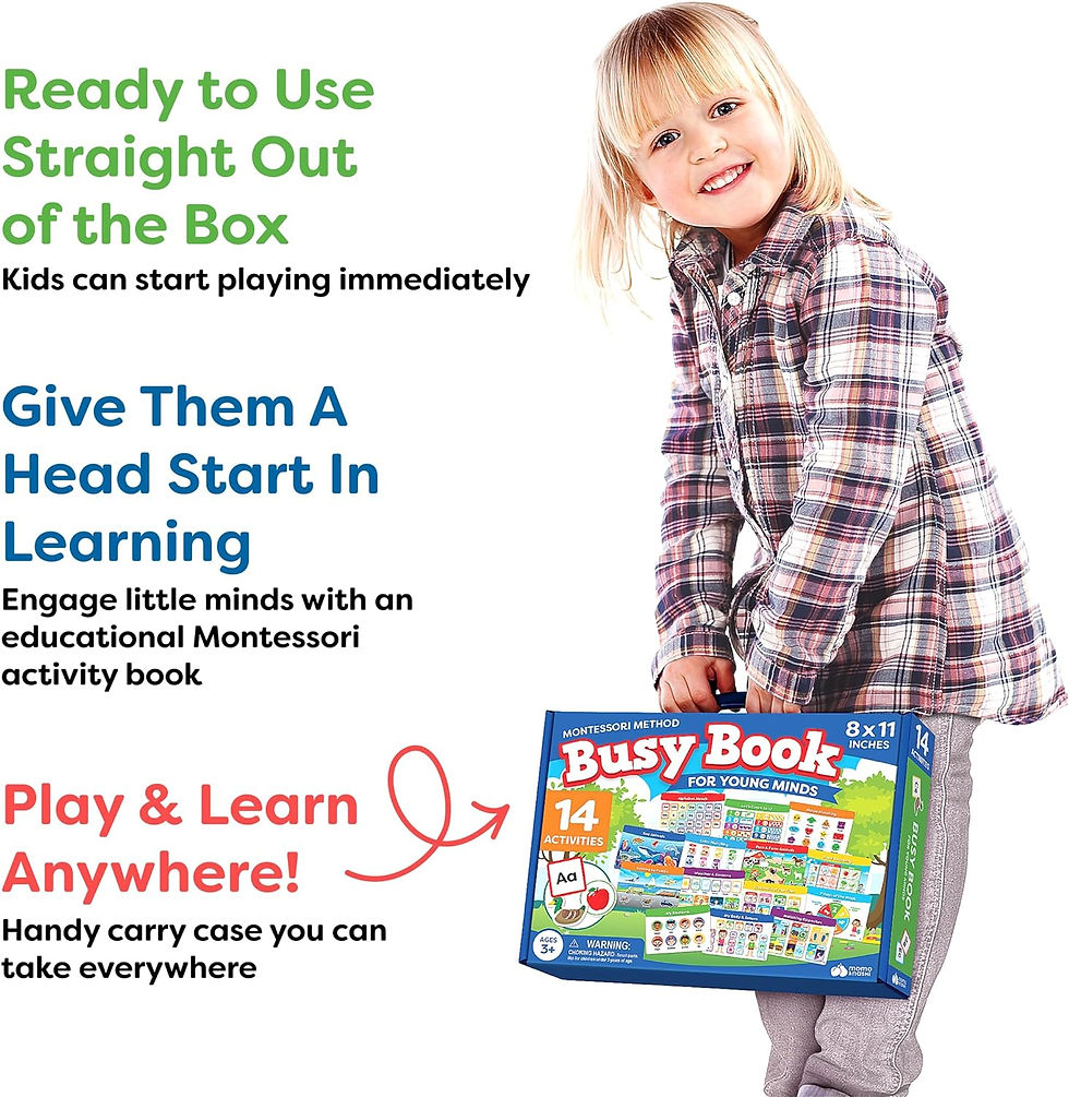 Miniaturbild: Montessori Busy Book For Toddlers Ages 3 and Up