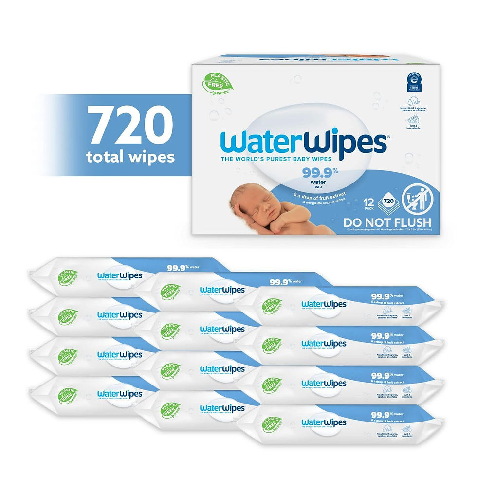 Miniaturbild: WaterWipes Plastic-Free Original Baby Wipes,720 Count (12 packs)