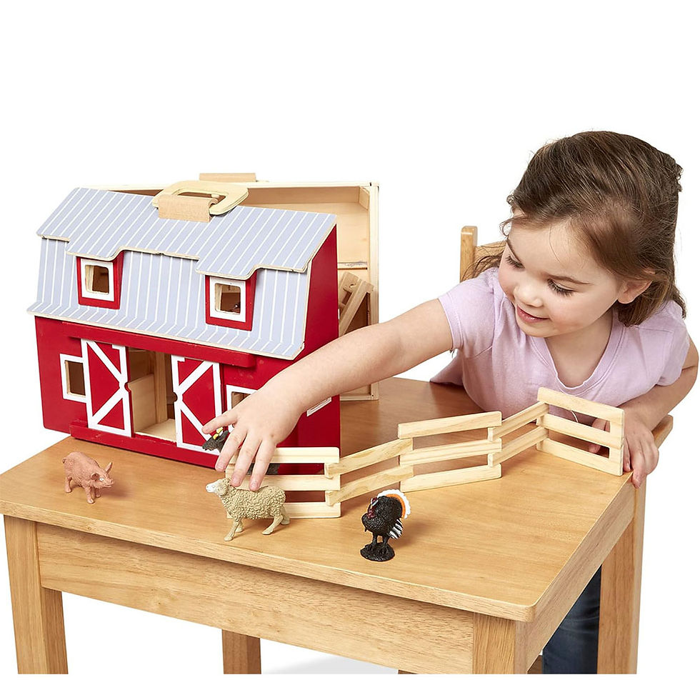 Miniature : Melissa & Doug Farm Animals Portable Toys For Kids And Toddlers Ages 3+