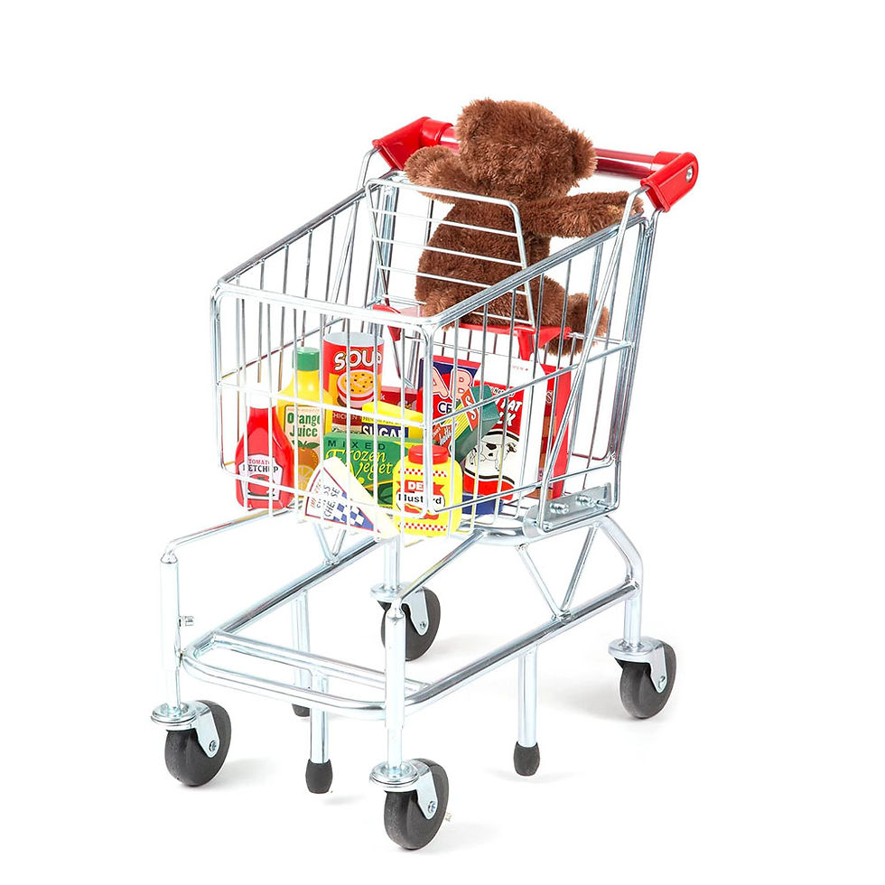 Miniature : Melissa & Doug Toy Shopping Cart With Sturdy Metal Frame