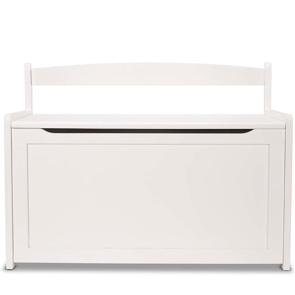 Miniaturbild: Melissa & Doug Wooden Toy Chest-White Furniture for Playroom