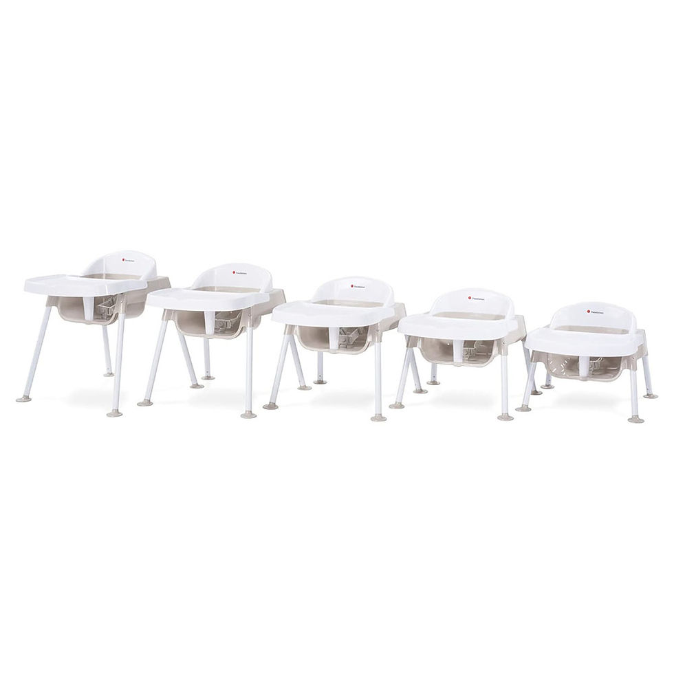 Miniature : Foundations Secure Sitter 7" Feeding Chair, Stable “No Tip” Feet