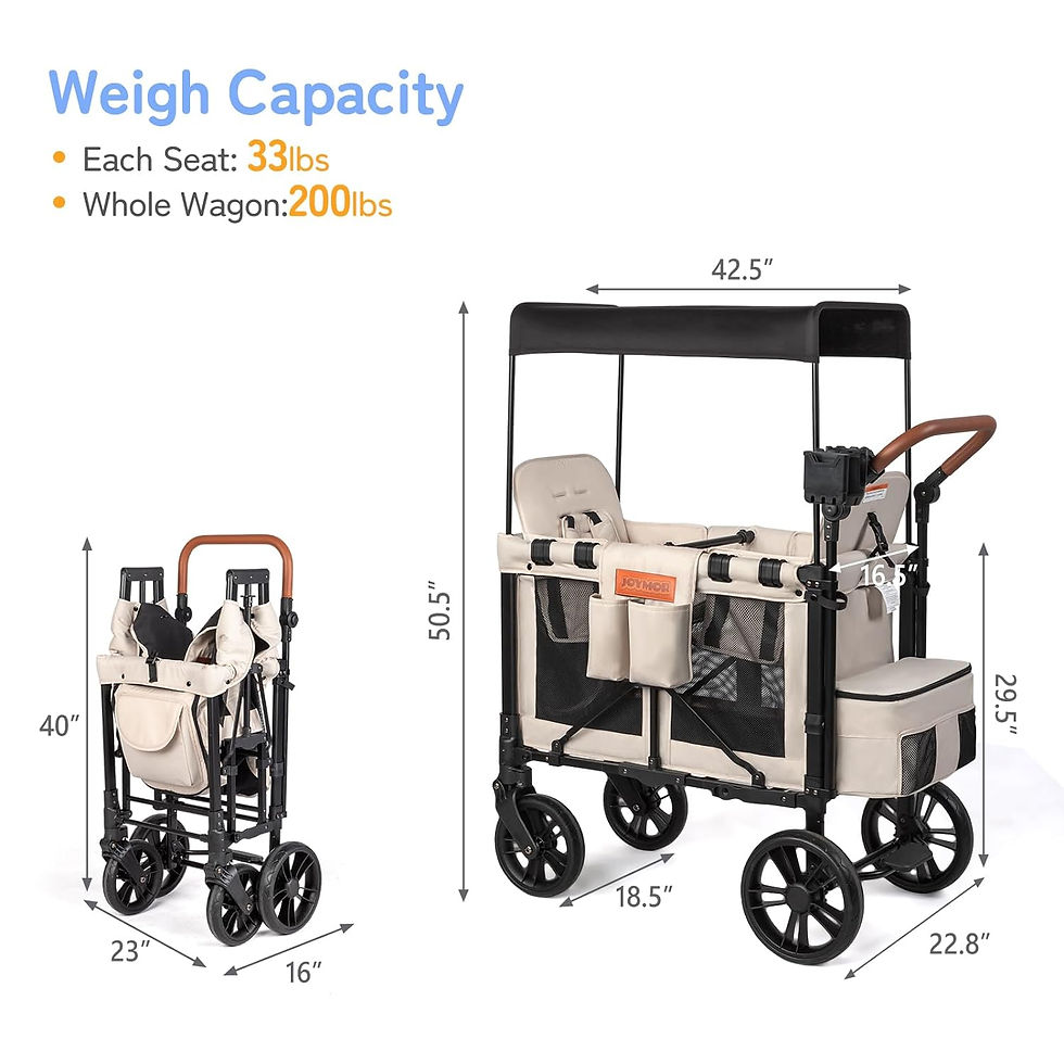 サムネイル： JOYMOR Double Pro Stroller Wagon for 2 Kids