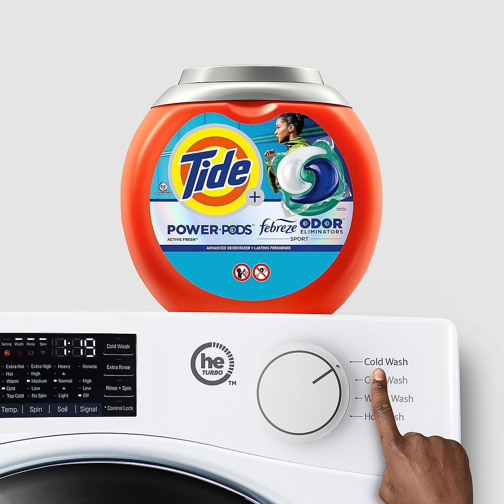 Μικρογραφία: Tide Power Pods Laundry Detergent Pacs with Febreze Sport, 63 Count