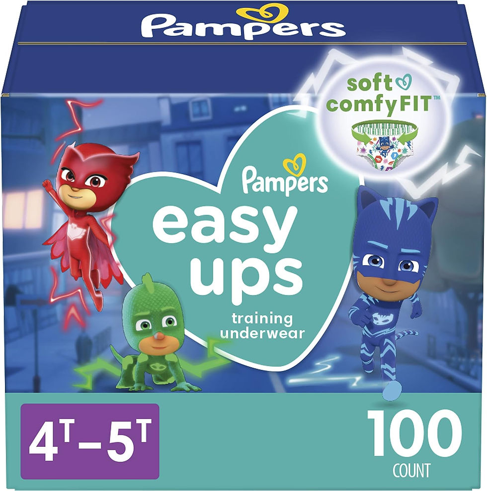 Miniaturbild: Pampers Easy Ups Boys & Girls Potty Training Pants - Size 4T-5T, 100 Count