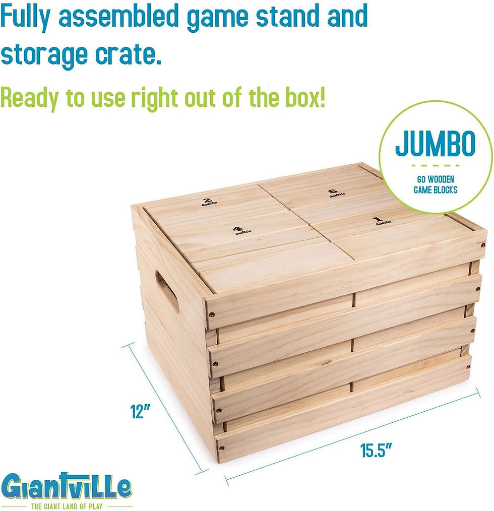 Μικρογραφία: Giant Tumbling Timber Toy -60-Pieces + Storage Crate