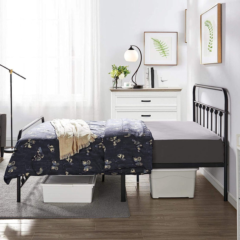 Thumbnail: Yaheetech Classic Metal Platform Bed