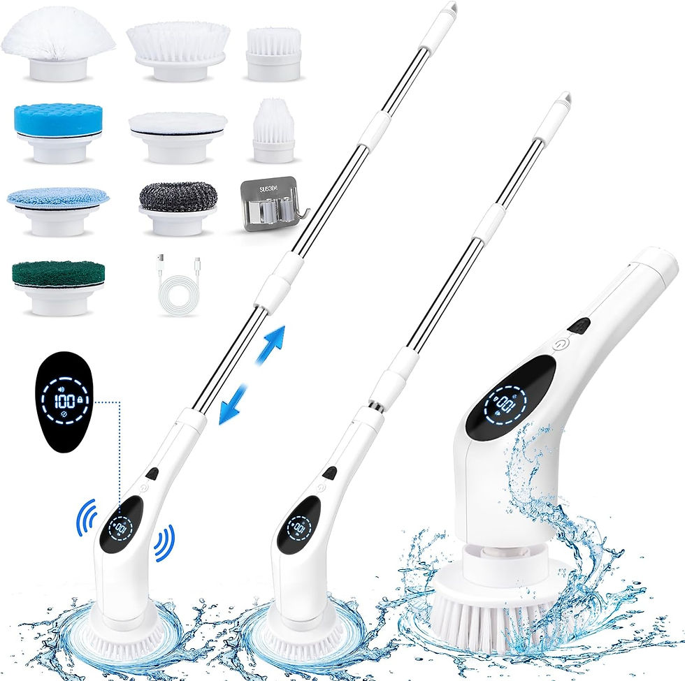 Thumbnail: Electric Spin Scrubber, Cordless Shower Scrubber with 3 Speeds 430 RPM