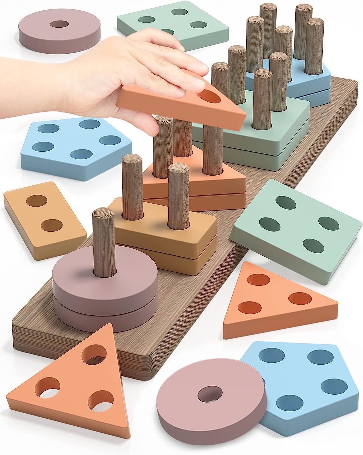 kecristv Montessori Toys for 1 2 Year Old Boy and Girl