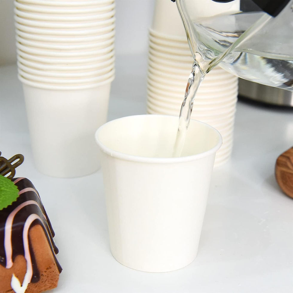 サムネイル： Vumdua 500 Pcs 6 oz Disposable Paper Coffee Cups