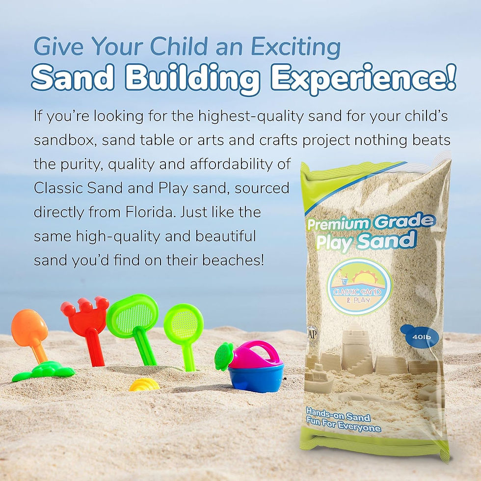 Μικρογραφία: Classic Sand and Play Sand for Sandbox, Table, Therapy, and Outdoor Use, 40 lb