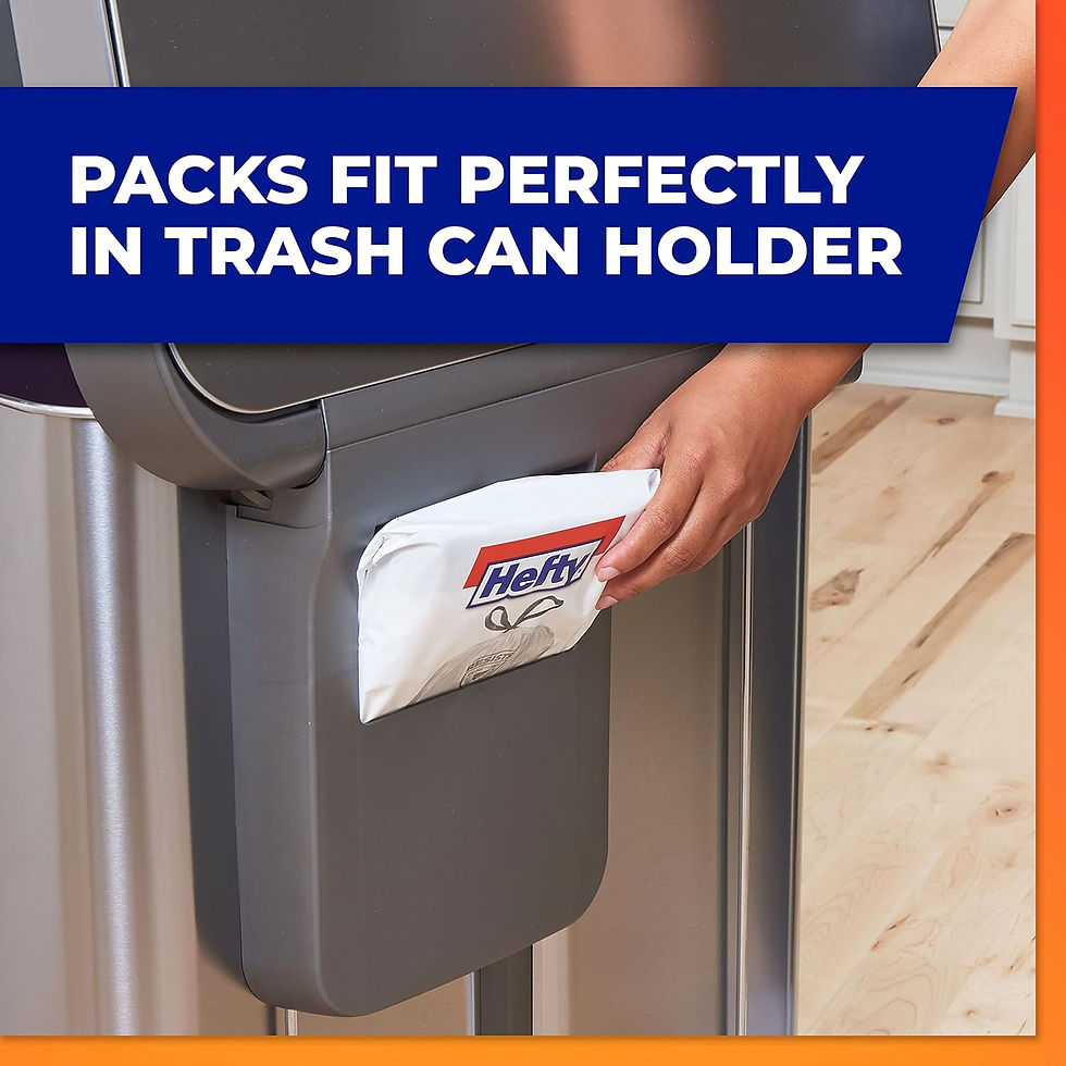 Miniature : Hefty Made to Fit Trash Bags, Fits simplehuman Size H (9 Gallons), 100 Count