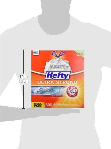 Μικρογραφία: Hefty Ultra Strong Tall Kitchen Trash Bags, 13 Gallon, 80 Count
