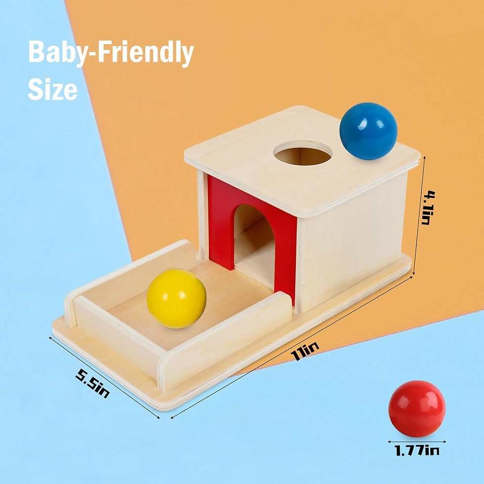 Thumbnail: Adena Montessori Full Size Object Permanence Box with Tray Three Balls (Classic)