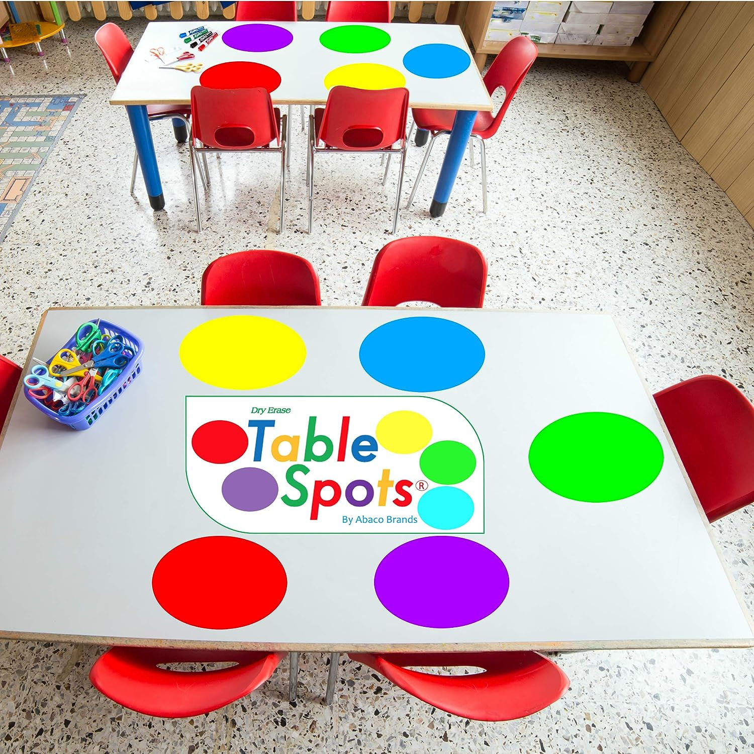 New Larger Size! | The Original Table Spots for Teachers 10 Pack
