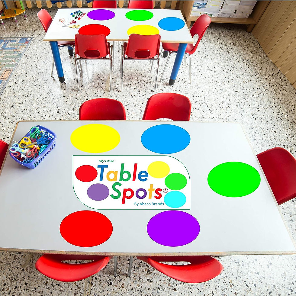 Μικρογραφία: New Larger Size! | The Original Table Spots for Teachers 10 Pack