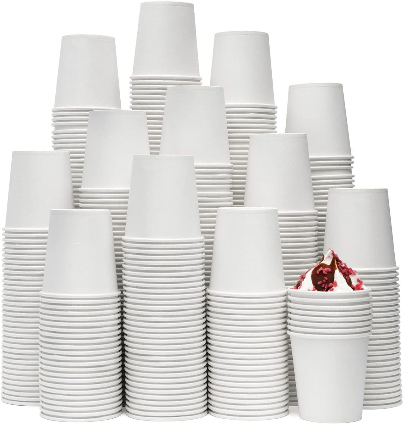 Vumdua 500 Pcs 6 oz Disposable Paper Coffee Cups