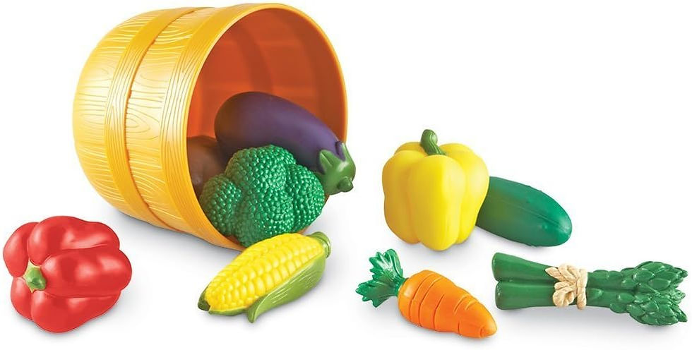 Miniature : Learning Resources New Sprouts Bushel of Veggies - 10 Pieces