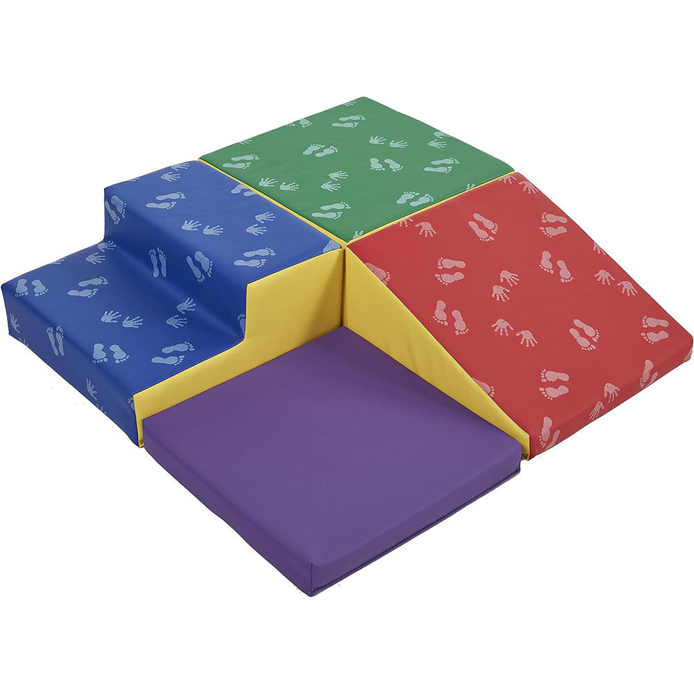 ECR4Kids SoftZone Junior Little Me Corner Climber, Beginner Playset,4-Piece