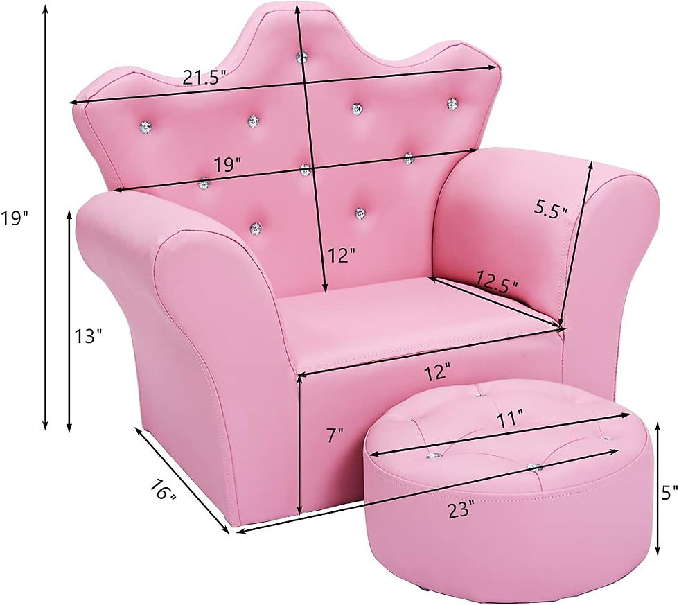 サムネイル： Costzon Kids Sofa Smooth PVC Leather Toddler Chair
