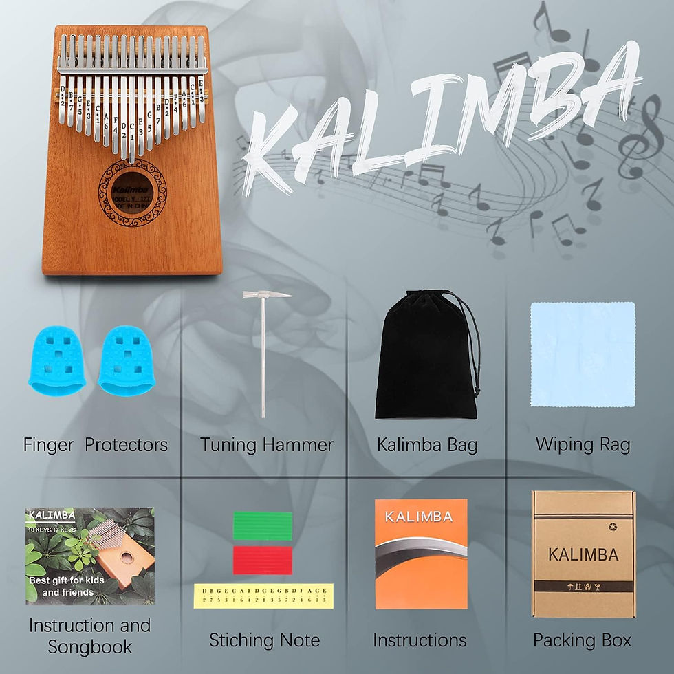 Miniature : Kalimba Thumb Piano,YUNDIE Portable 17 Keys