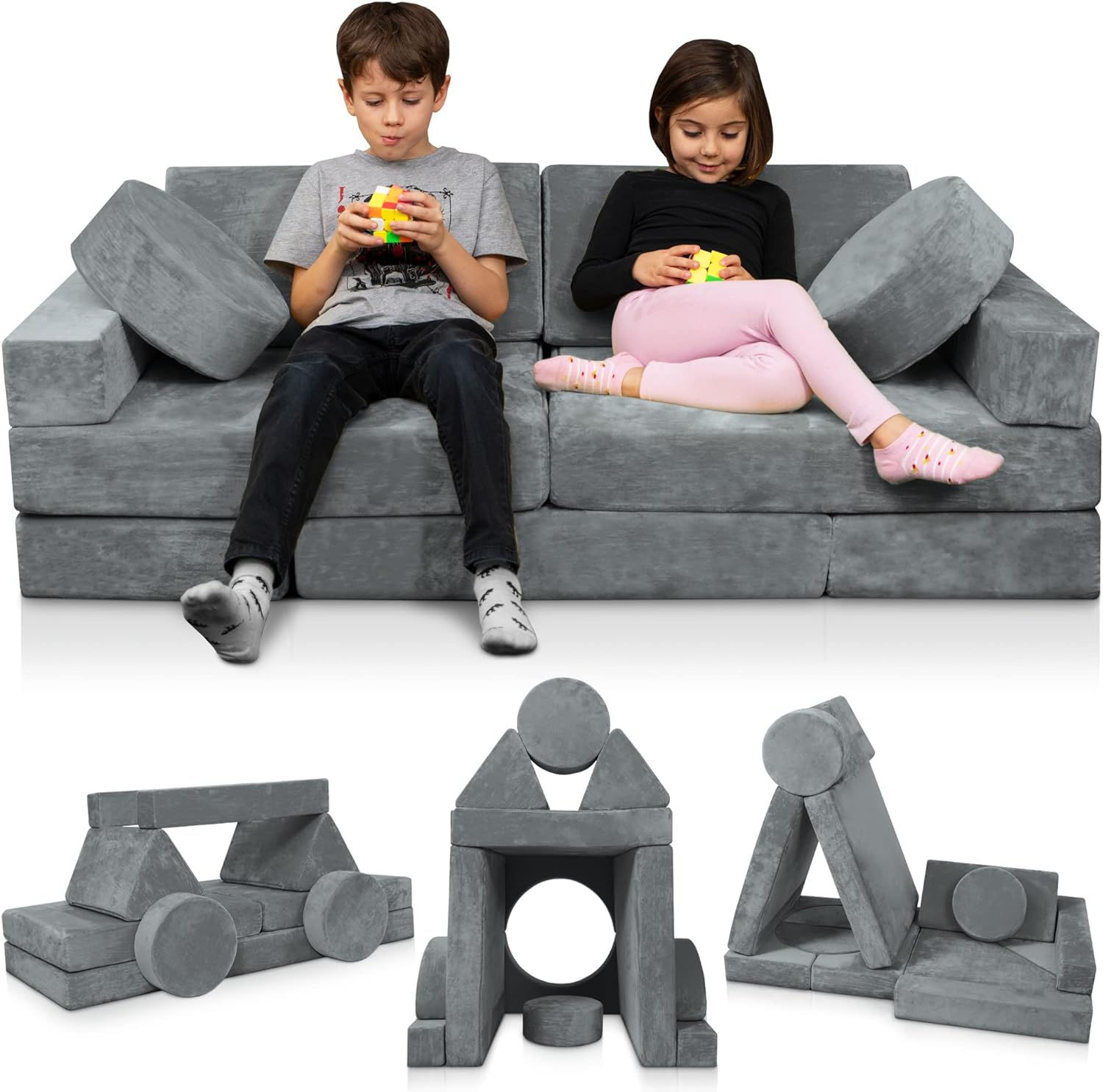 Lunix LX15 14pcs Modular Kids Play Couch