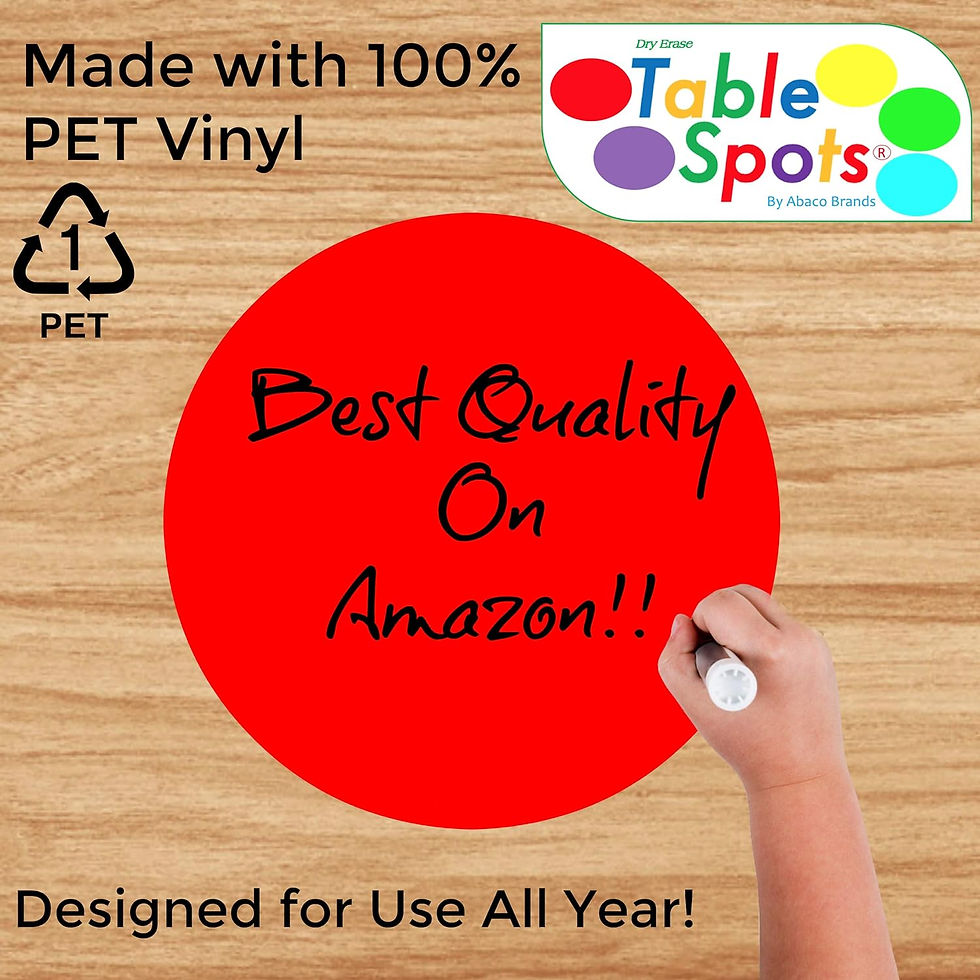 Μικρογραφία: New Larger Size! | The Original Table Spots for Teachers 10 Pack
