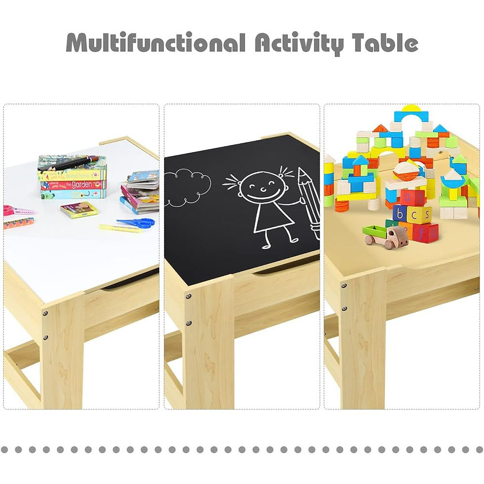 Μικρογραφία: Costzon 3 in 1 Wooden Activity Table with Storage Draw