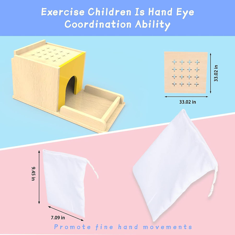 サムネイル： Adena Montessori 5 in 1 Object Permanence Box