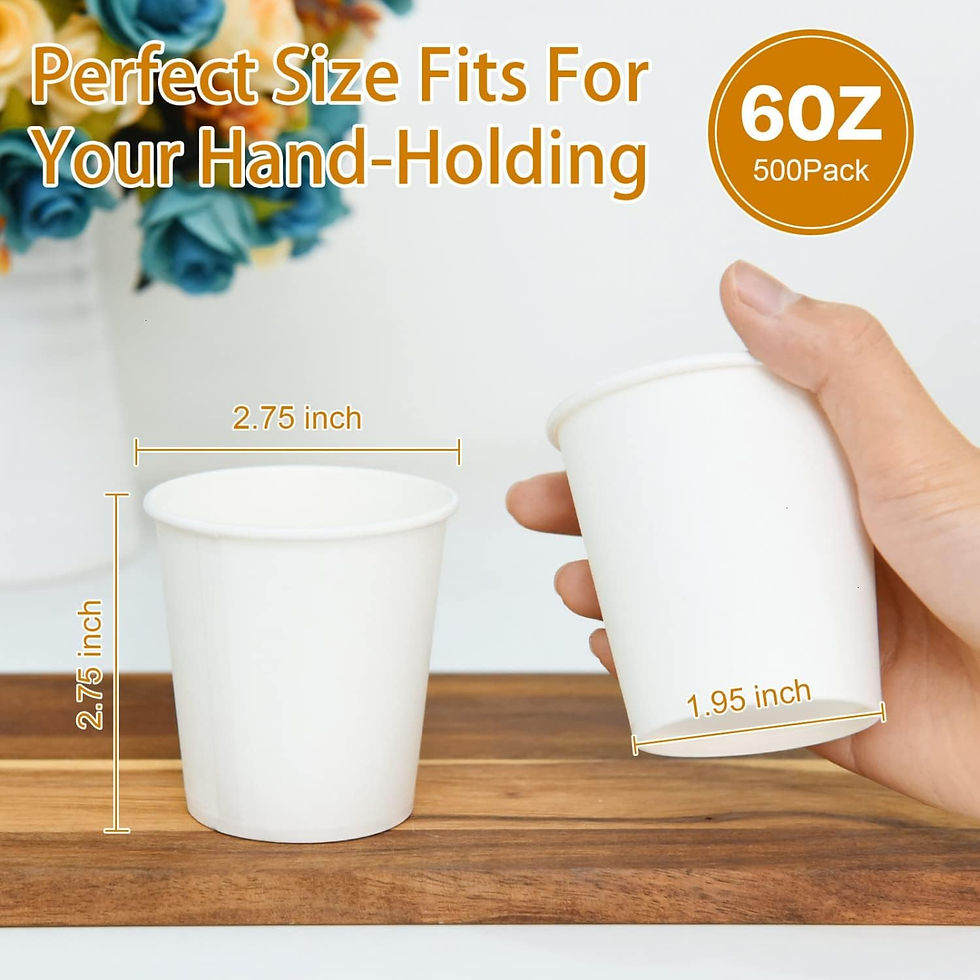 Miniaturbild: Vumdua 500 Pcs 6 oz Disposable Paper Coffee Cups
