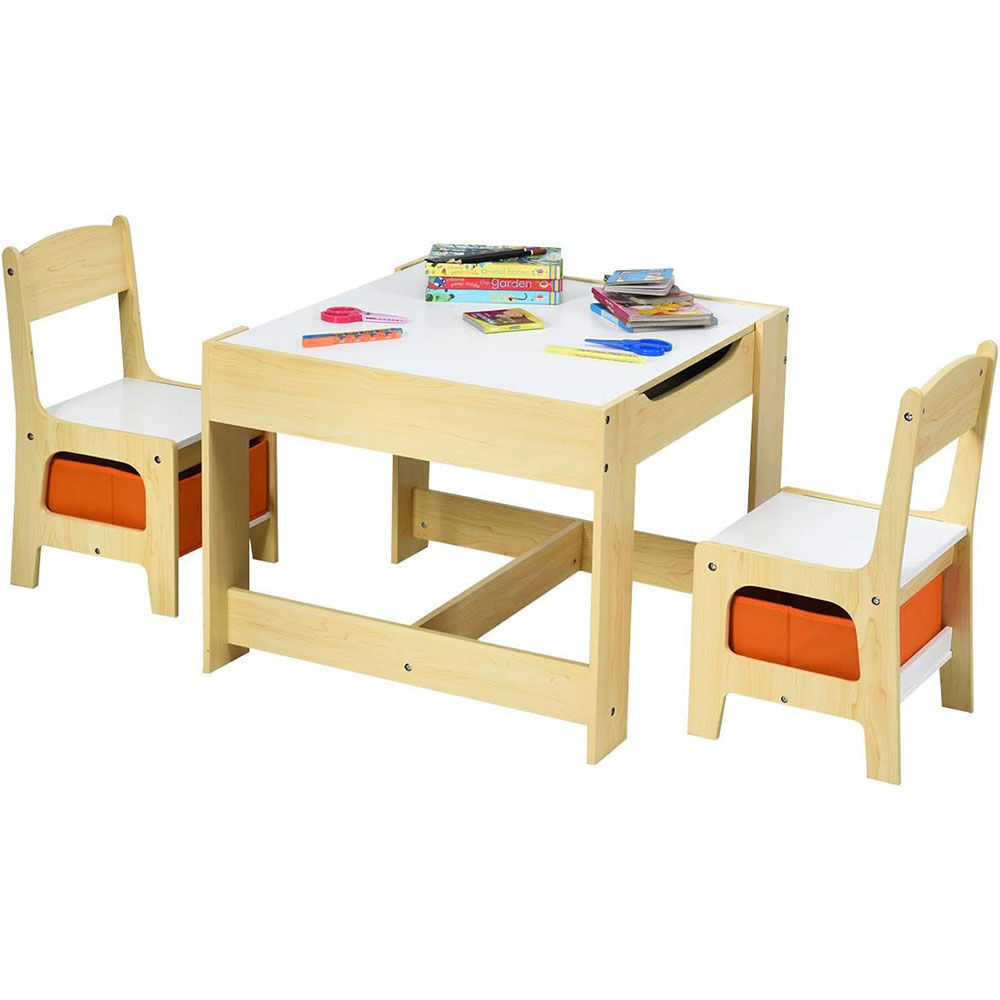 Costzon 3 in 1 Wooden Activity Table with Storage Draw