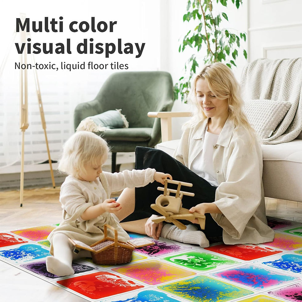 Thumbnail: Art3d Liquid Fusion Activity Play Mat for Kids, Pack of 9 Tiles