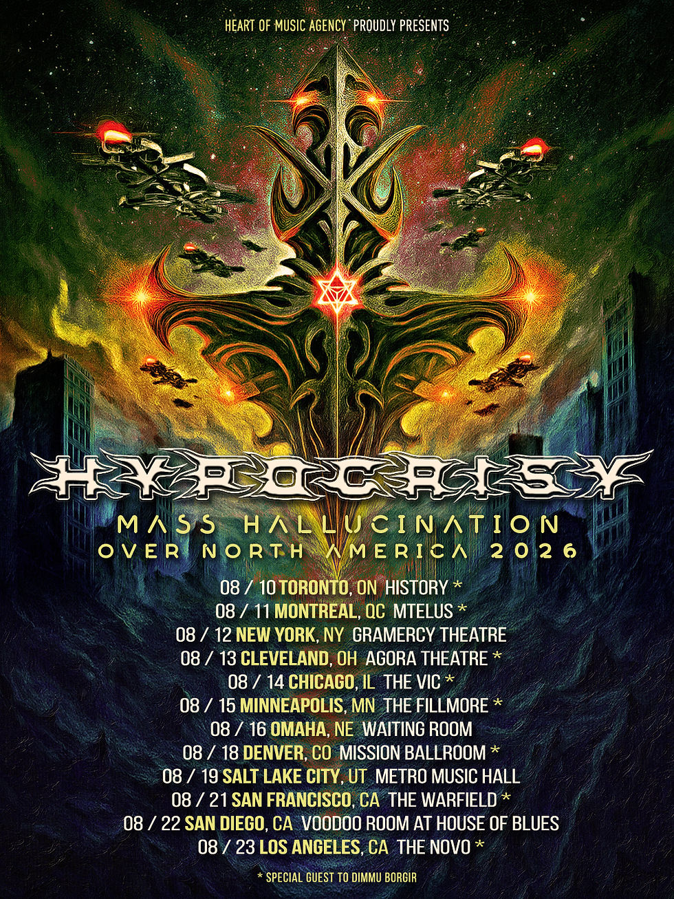 HYPOCRISY Add Headline Dates Around Upcoming North American Tour With DIMMU BORGIR!