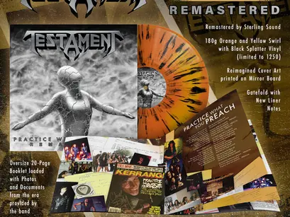 TESTAMENT - Announce Remastered Reissue Of "Practice What You Preach" Out May 8th!