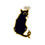 Thumbnail: Three-Eyed Black Cat Stickers