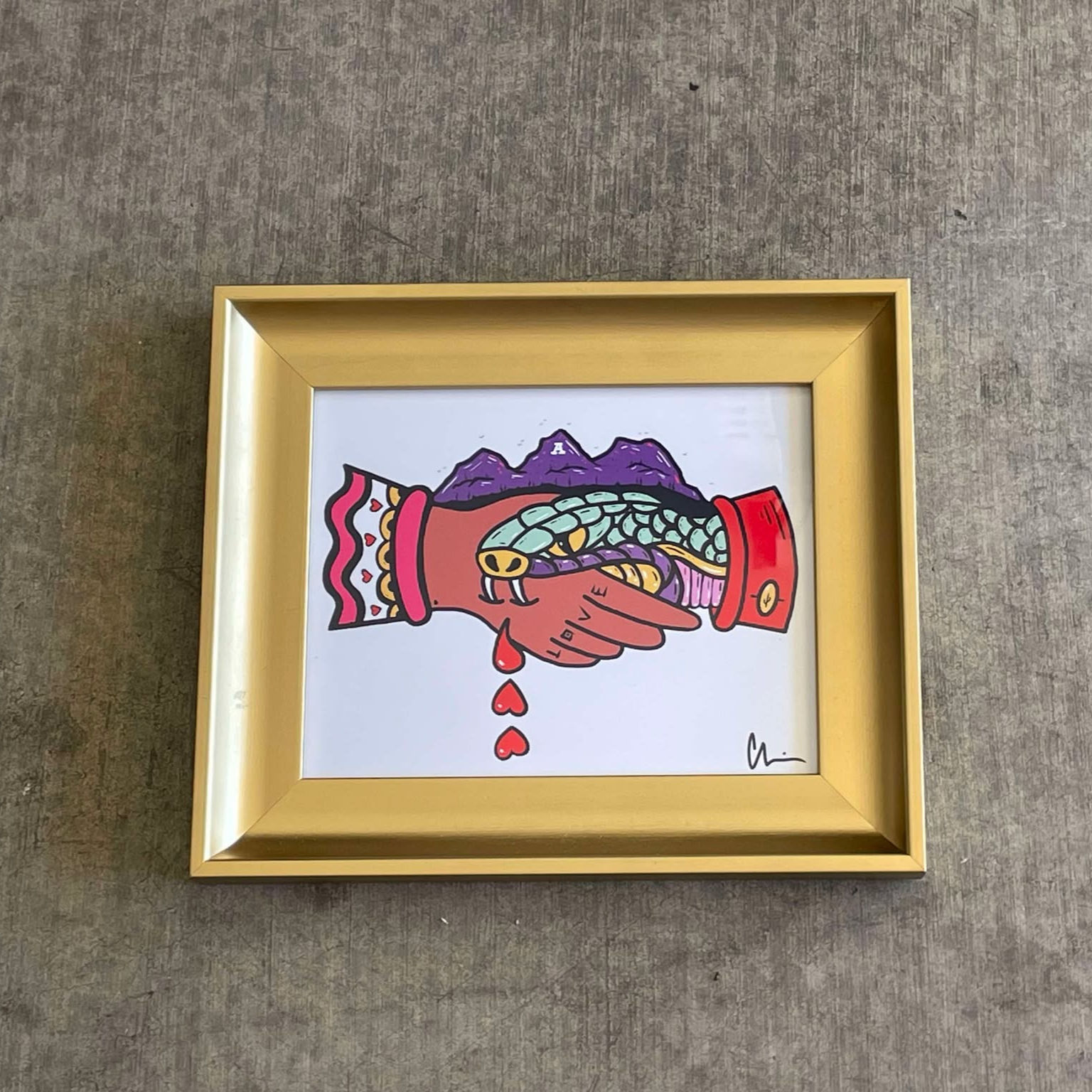 Hearts in Hand - Framed Print