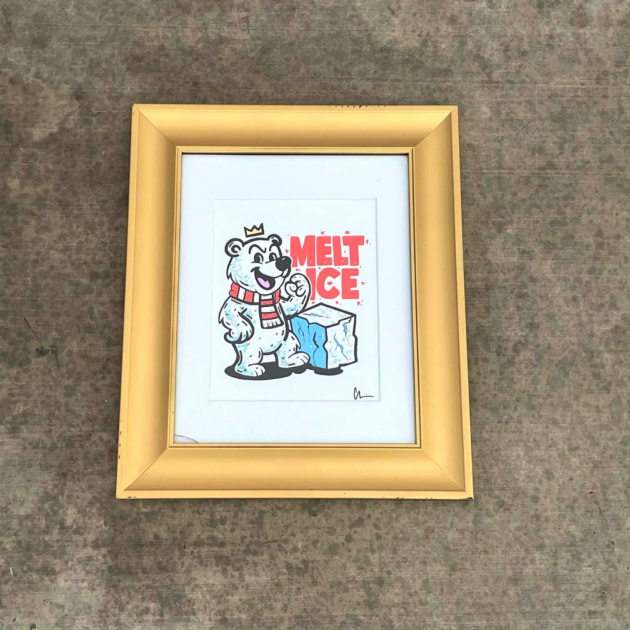 Melt Ice Framed Print (As-Is)