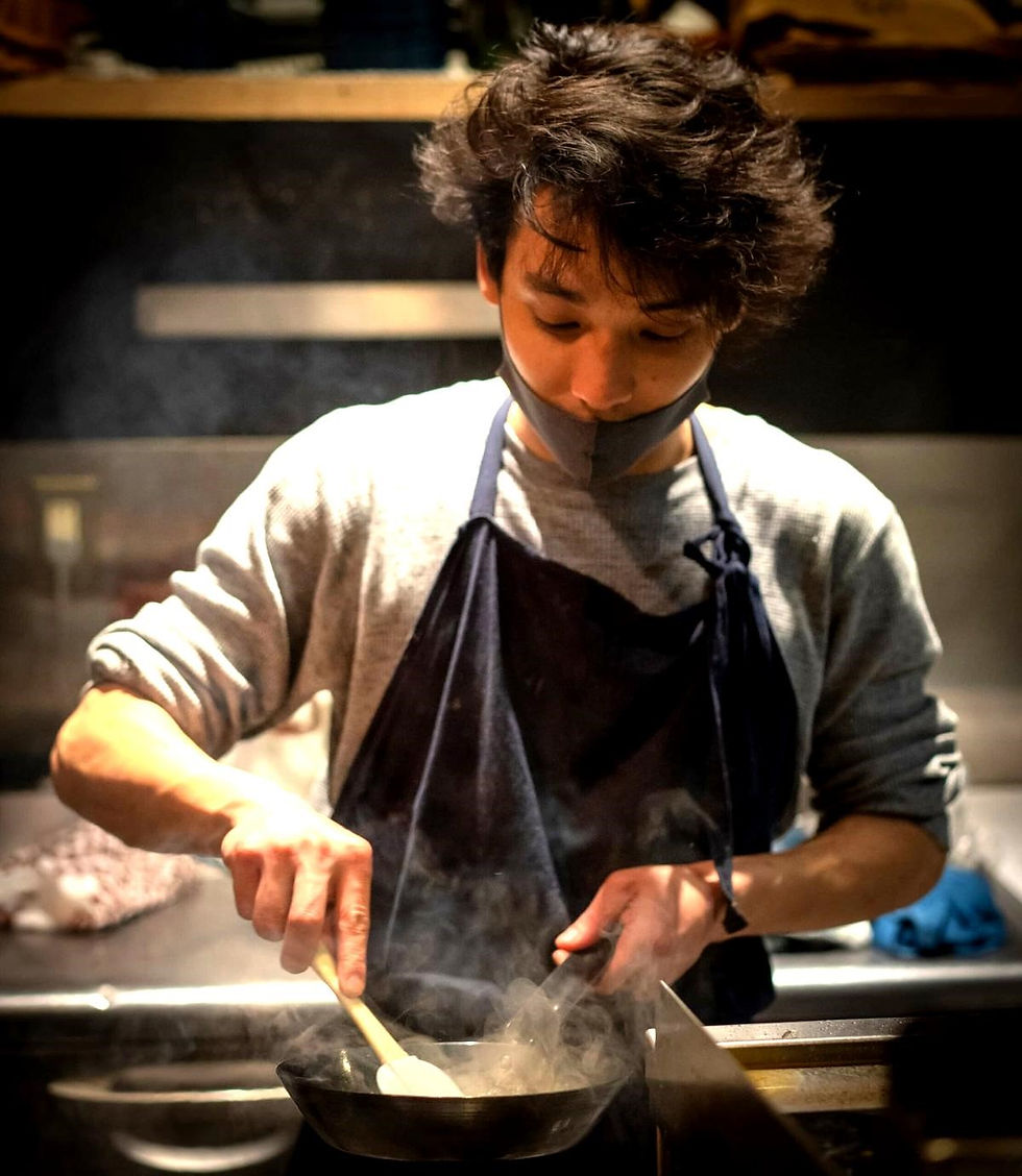 Julien inside his former Kyoto restaurant, Les Deux Garçons, where his journey toward leading Kyoto food tours began.
