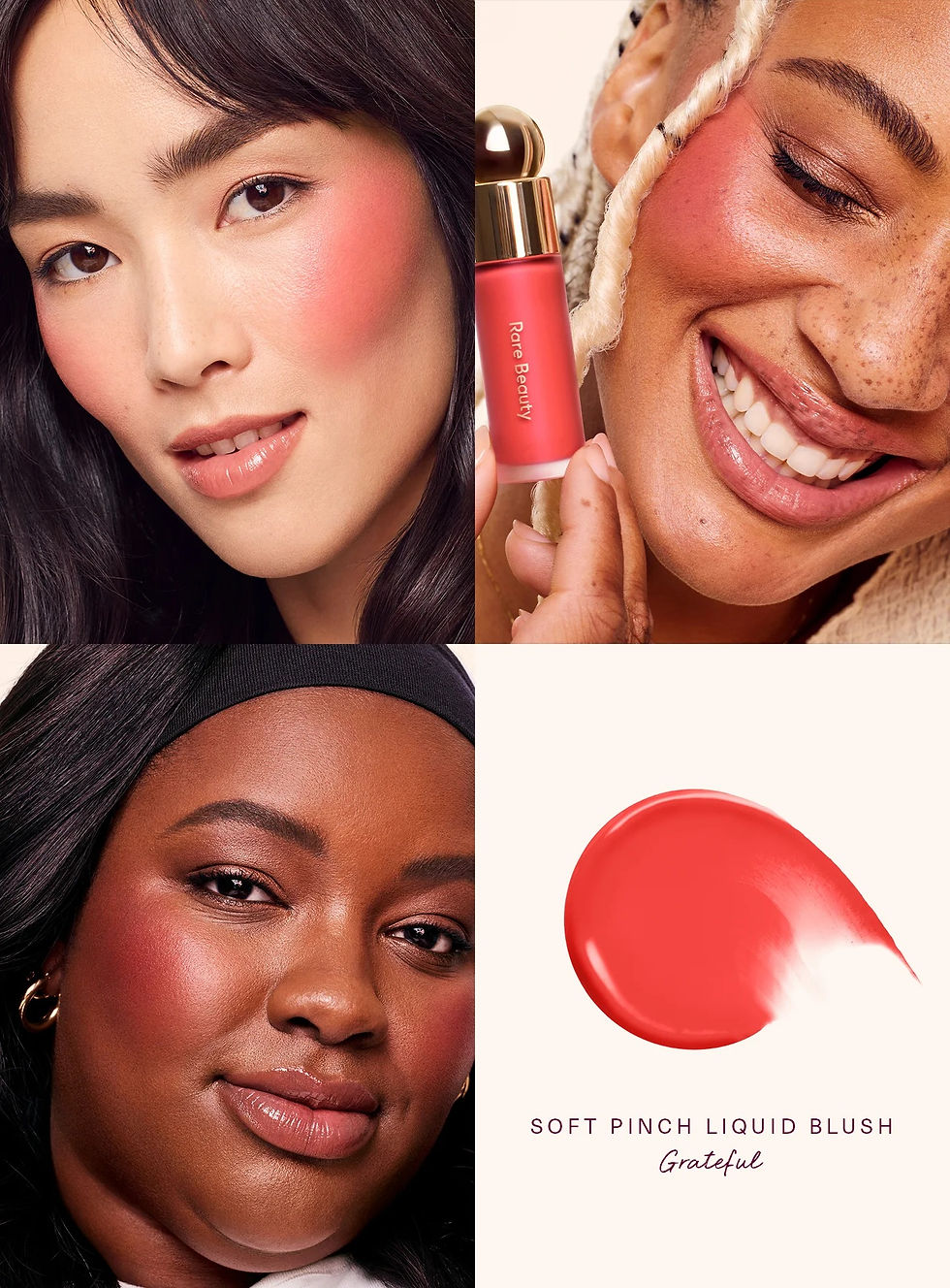 Thumbnail: Rare Beauty Soft Pinch Tinted Lip Oil Stain Lip Gloss Delight Hope Happy Wonder 