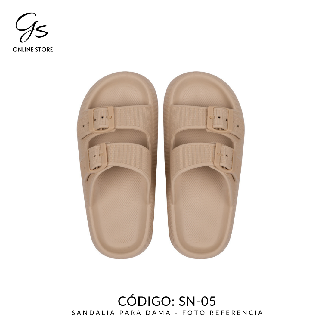 SN05 - Sandalia para dama - Doble broche ajustable
