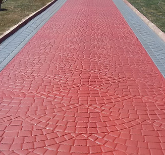 desenli asfalt yürüyüş yolu