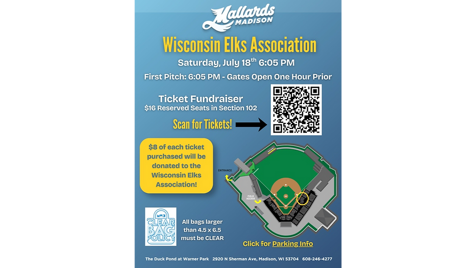 Elks @ Madison Mallards